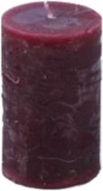 Branded By - Kaarsen 'Pillar' (Ø5cm x 8cm) - Wine Red (set van 9)