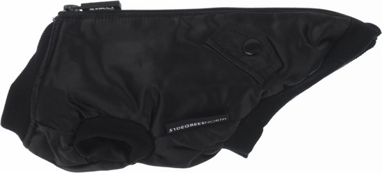 51 DegreesNorth Manteau pour chien - Blouson aviateur - Noir - 38 cm