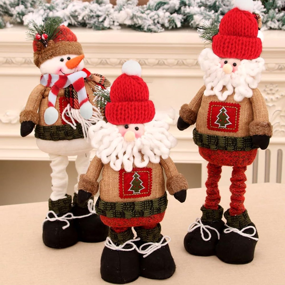 24 Stuks Mini Kerstversieringen - Kleine Kerstmutsen En Sjaaltjes Voor Flessen En Decoratie