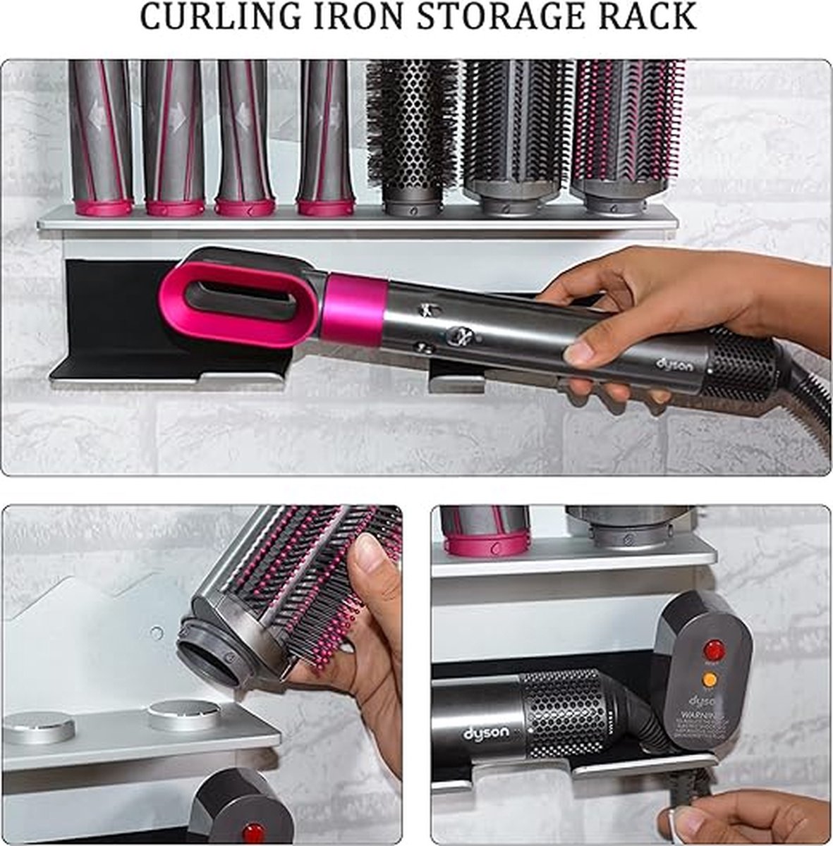 Hair dryer and straightener holder deals