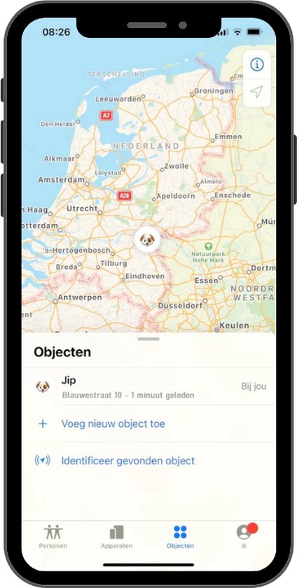 Save IT GPS tracker hond kat huisdier incl halsband - alleen geschikt voor iOS - Airtag - Save IT