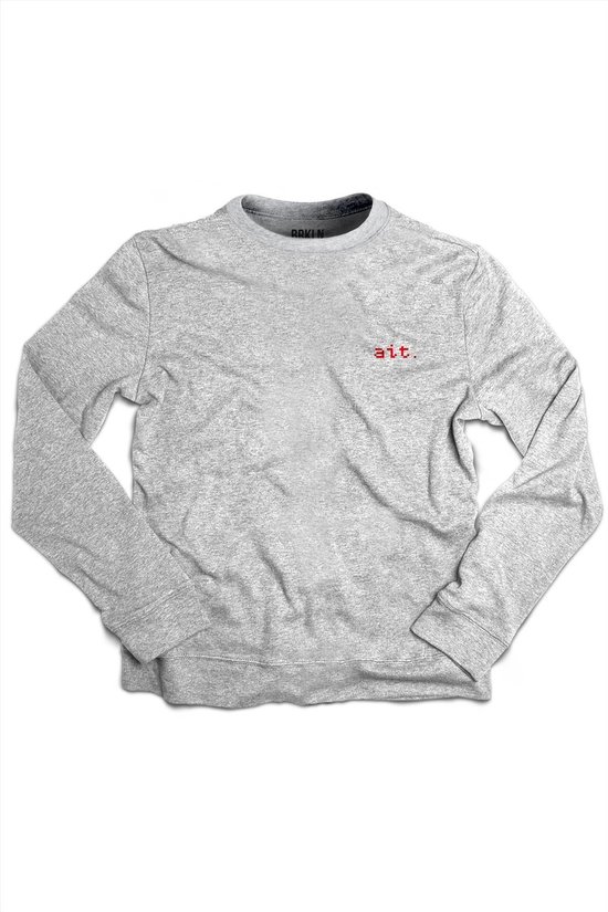 Brooklyn - Lichtgrijze Ait. sweater | Oké | Goed | Jongeren | Aight | Cadeau - Maat XS