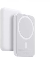 chargNgo® - Magsafe Powerbank 5 000 mAh - Wit - Convient pour iPhone - Chargeur sans fil - Chargeur magnétique - Cadeau Perfect pour Noël -
