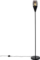 QAZQA drop - Moderne Vloerlamp | Staande Lamp - 1 lichts - H 153.5 cm - Zwart - Woonkamer | Slaapkamer | Keuken