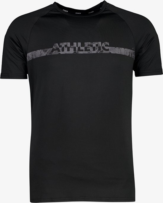 Osaga Dry heren sport T-shirt zwart - Maat S