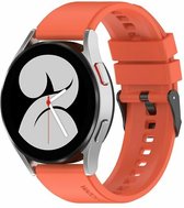 By Qubix 20mm - Siliconen gesp bandje - Oranje - Geschikt voor Huawei watch GT 2 (42mm) - Huawei watch GT 3 (42mm) - Huawei watch GT 3 Pro (43mm)