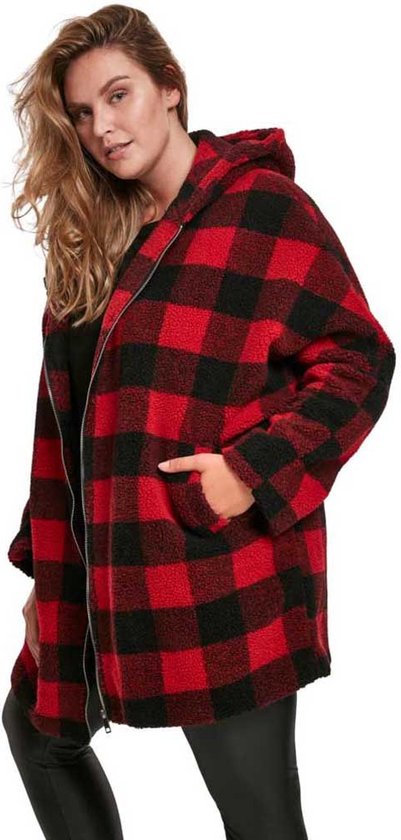 Veste oversize à carreaux Sherpa pour femme Taille XXL