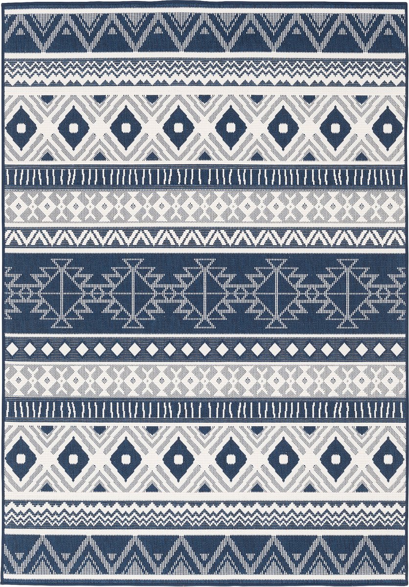 Pergamon Tapis d'intérieur et d'extérieur Cape Cod Ethno double face
