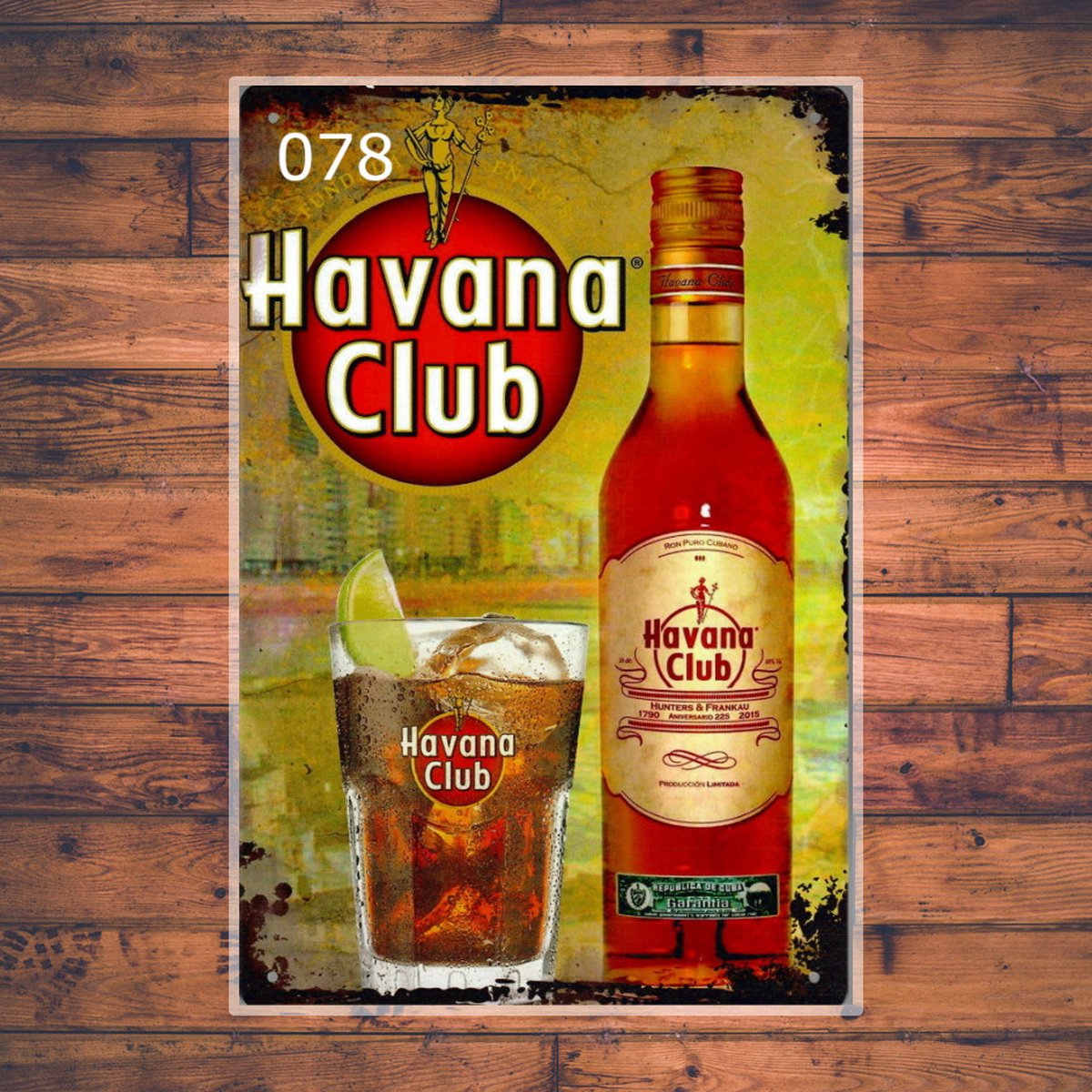 Wandbordje Havana Club