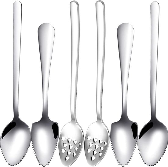 Cuillere A Pamplemousse 4 Cuillères à Pamplemousse En Inox - Dents