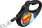 WAUDOG Rollijn / Hondenlijn - Tape - Superman Hero - Maat: S - Lengte: 5 meter - Geschikt voor honden tot maximaal 15 kg.