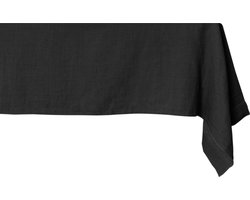 Raved Elof Tafelkleed – 140x250 cm – Katoen – Zwart – Uitwasbaar