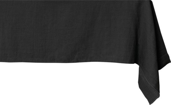 Raved Tafelkleed Katoen Elof  140 cm x  250 cm - Zwart - Uitwasbaar
