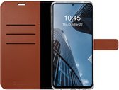 Valenta - Book Case - Samsung Galaxy A12 - Bruin - Leer
