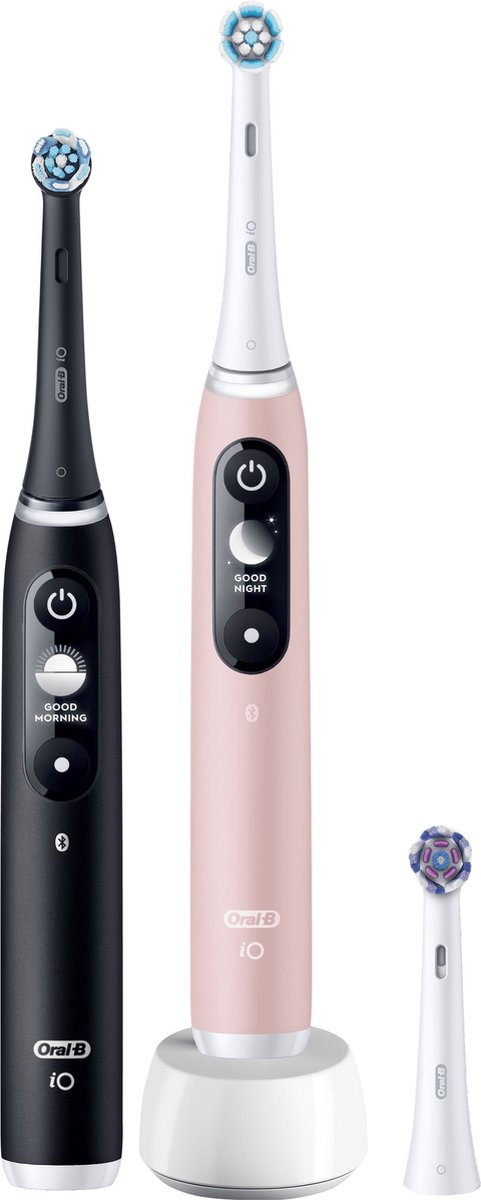 Afbeelding 2 van Oral-B iO 6 Elektrische Tandenborstels - Zwart en Roze - Ontworpen Door Braun