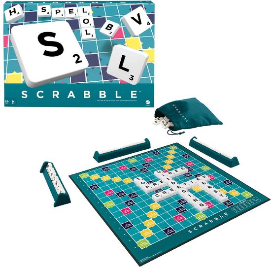 Mattel Games Scrabble Original - Familie bordspel - Nederlandse editie - Mattel Games