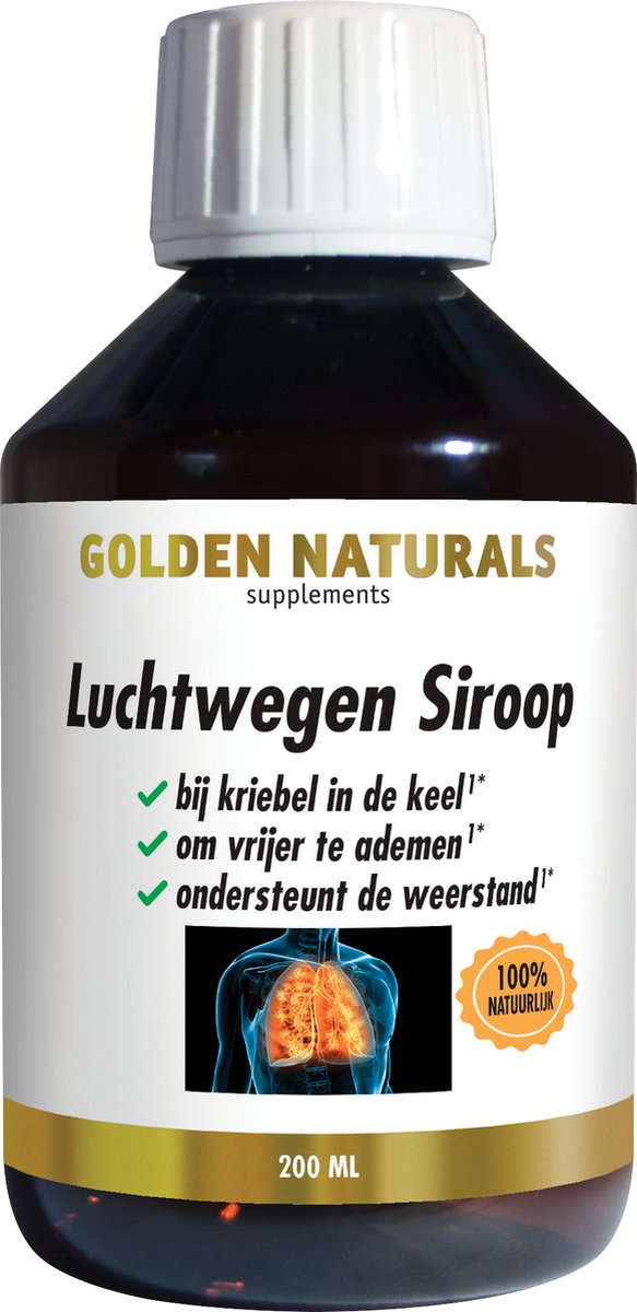 Goedkoopste Golden Naturals Luchtwegen Siroop (200 milliliter