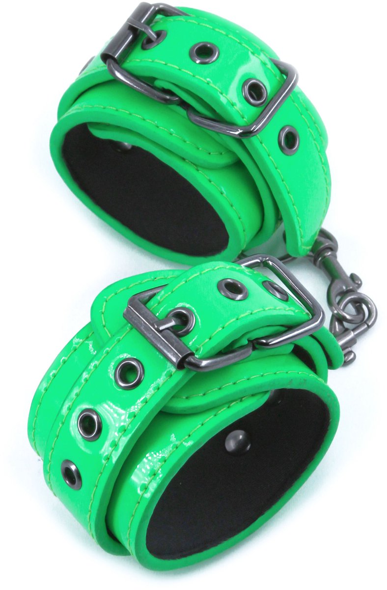 Goedkoopste Bondageset Electra Wrist Cuffs Groen