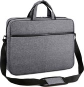 Laptoptas Grijs - 15.6" - 41 cm x 32 cm x 7 cm - Met Schouderband