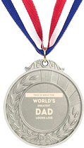 Akyol - dit is hoe werelds beste vader eruit ziet medaille zilverkleuring - Vader - familie mensen met een vader - cadeau