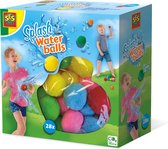 SES - Splash Waterballen - herbruikbare waterballonnen - droog en nat te gebruiken - vrolijke kleuren - 28 ballen per set