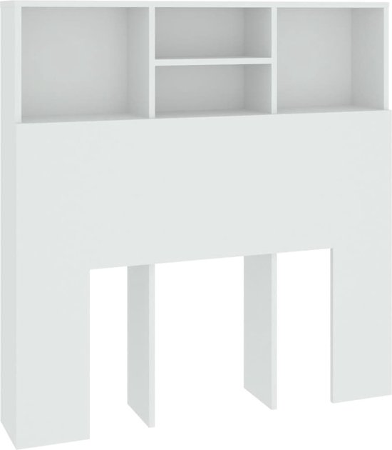 vidaXL Armoire tête de lit Blanc 100 x 19 x 103,5 cm