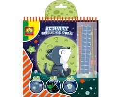 SES Creative- Doe kleurboek glow in the dark 3 in 1