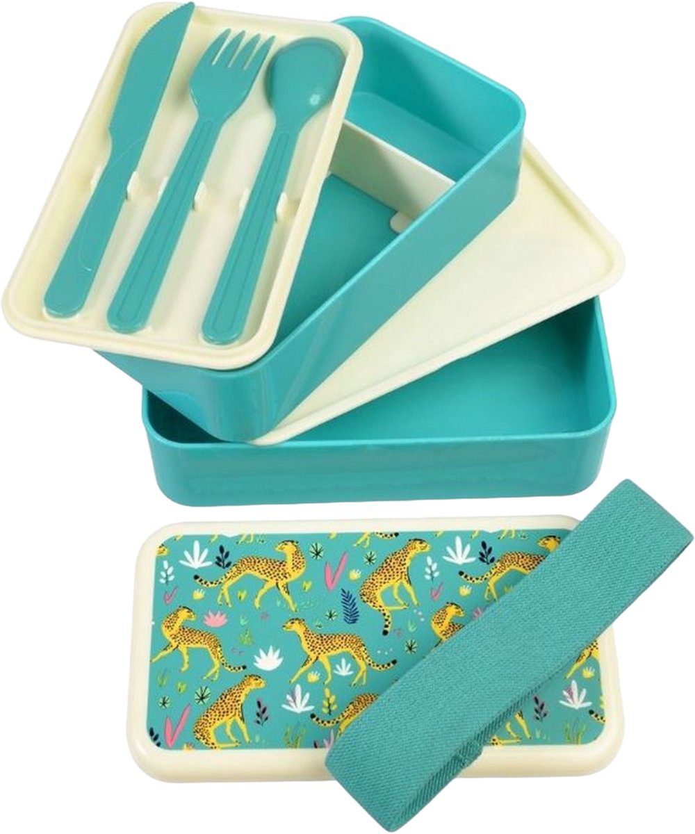 Rex London - Grote lunchtrommel 'Cheetah'