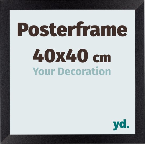 Posterlijst 40x40 cm - MDF - Zwart Mat - Parma