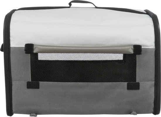 Trixie Reismand Journey Grijs/Donkergrijs 100x65x60 Cm - Comfortabele Transportbox Voor Honden