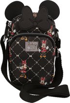 Minnie Mouse Disney Zwart, kleine schoudertas met een strik 18x10x5cm