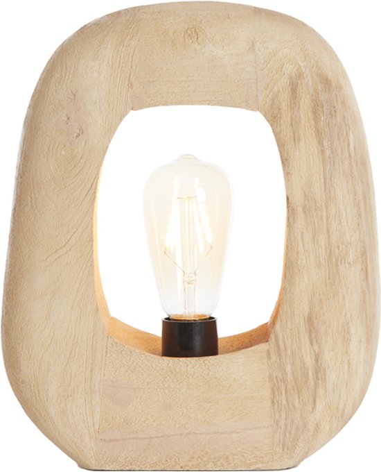 Light & Living Tafellamp Kelafo - Mangohout - 40cm - Naturel