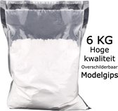 Plâtre modèle - 6 KG - Durcissement rapide - Plâtre coulé - Plâtre naturel - Super qualité