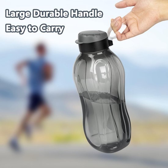 Gourde Réutilisable 1L Sans BPA – Bouteille étanche Pour Le Sport, Les Voyages Et Le Travail – Large Ouverture