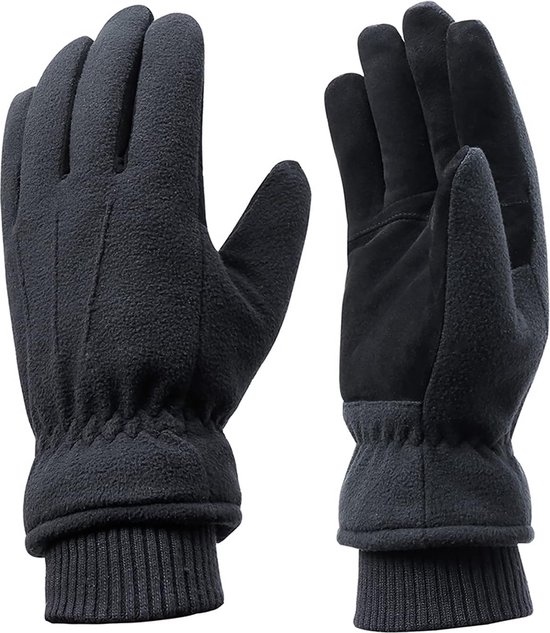 SHOP YOLO-Handschoenen Heren-Winter skihandschoenen voor heren en dames- warme voering van - kerstcadeau voor mannen-Maat: L