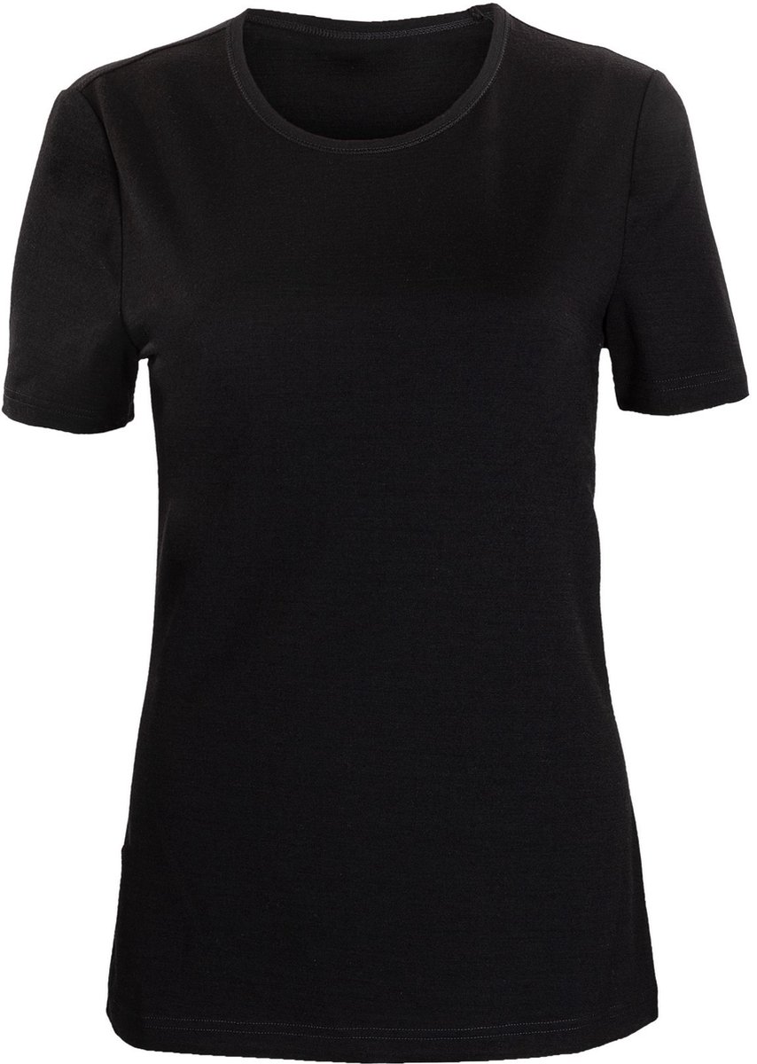 Merinowol Shirt - Dames - Base Layer - Zwart