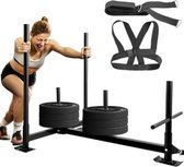 Velox Power Sled - Gewicht Slee - Fitness Apparatuur - Verstelbaar Harnas - Trek Harnas - Max. 227 KG