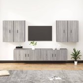vidaXL TV-meubelset - TV-meubel - Grijs Sonoma eiken - 100x34.5x40cm - 2x + 40x34.5x80cm - 4x - Kast