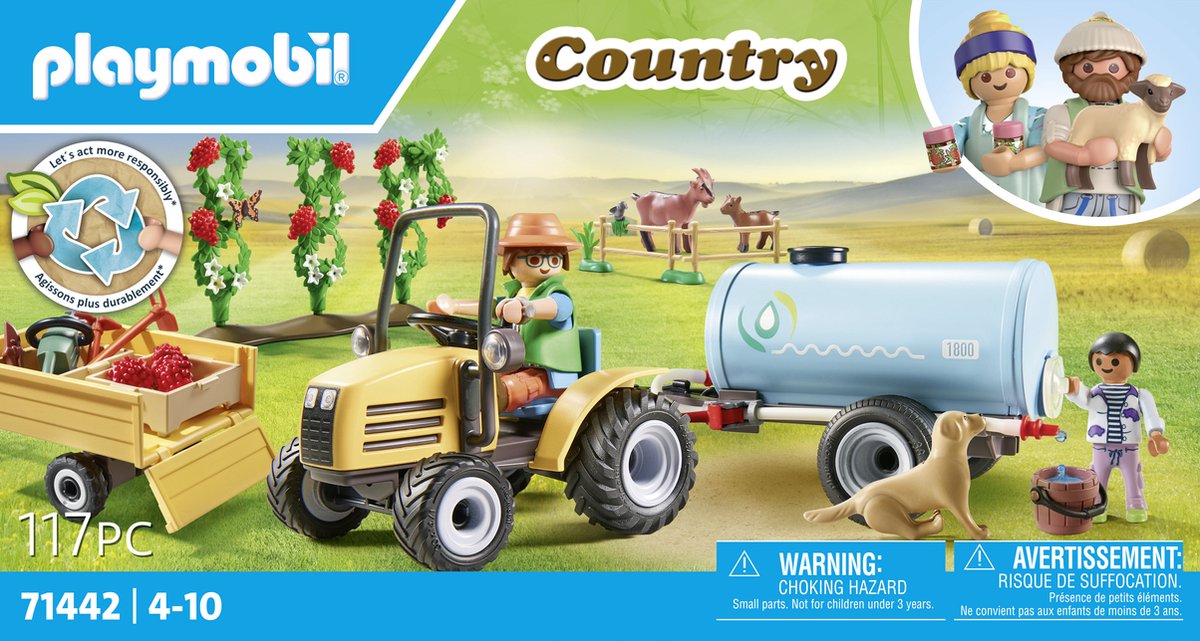 PLAYMOBIL Country Tractor met aanhanger en watertank - 71442 — afbeelding 9