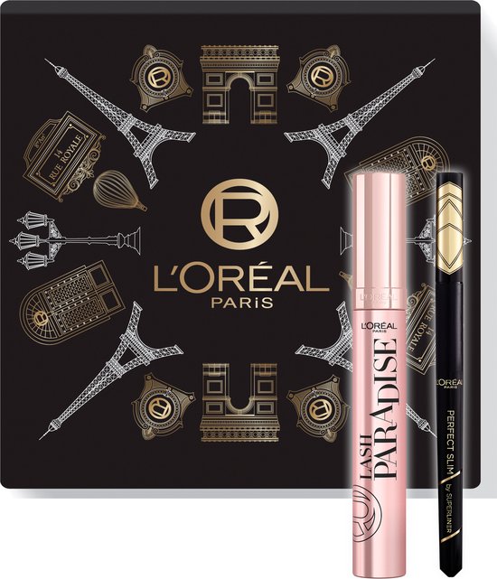 Foto: L or al paris lash paradise mascara superliner perfect slim eyeliner giftbox geschenkset