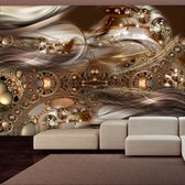 Fotobehangkoning - Behang - Vliesbehang - Fotobehang Diamanten en Juwelen - Luxe - Hotel Chique - Jewel of Bronze - 150 x 105 cm