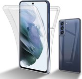 Coque Cadorabo pour Samsung Galaxy S21 FE en TRANSPARENT - 360° Full Body Case Cover Housse de protection Protection avant et arrière, protection complète avec protecteur d'écran