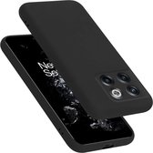 Cadorabo Hoesje geschikt voor OnePlus 10T / ACE PRO in LIQUID ZWART - Beschermhoes gemaakt van flexibel TPU silicone Case Cover
