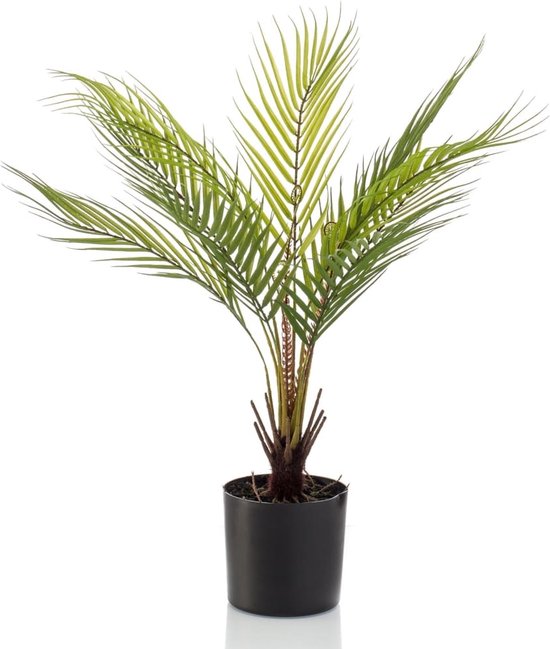 Plante artificielle Emerald en pot palmier chamaedorea 50 cm