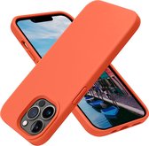 MNCdigi - Slim-fit siliconen hoesje - Oranje - Geschikt voor Apple iPhone 13 Pro Max
