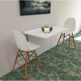 Bofigo - 72 X 45 Cm - Table pliante - Table murale - Table de cuisine - Table de balcon - Bureau - Wit