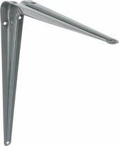 AMIG Plankdrager/planksteun van metaal - gelakt grijs - H350 x B300 mm