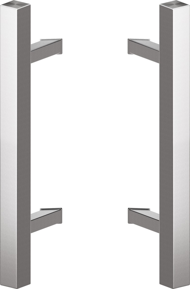 Deurgreep set RVS - 80cm - 45º - 40x40mm - T model