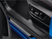 Instaplijsten voor BMW 1er F52 2017 (5 deurs) - Kras bescherming - Set van 4 - Zwart/metallic