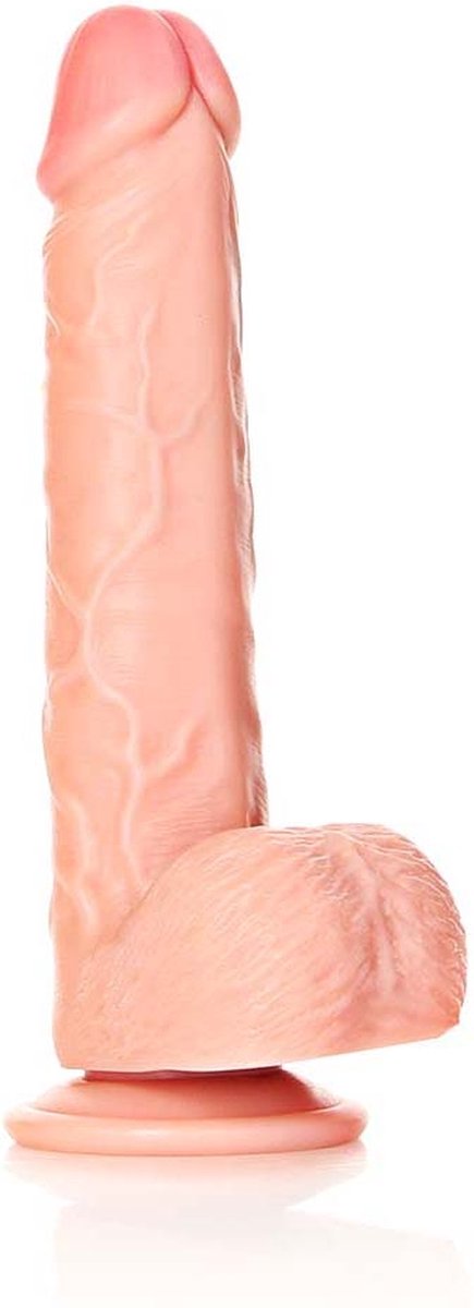 Goedkoopste Straight Realistic Dildo with Balls and Suction Cup - 7 / 18 cm